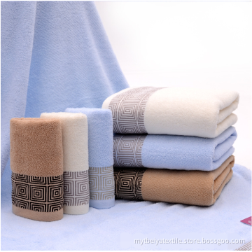 Hand Towel And Bath Towel 3pcs Of Cotton Towel Set In Gift Box Custom logo